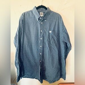 Cinch Men's Blue long sleeve Casual Shirt XL